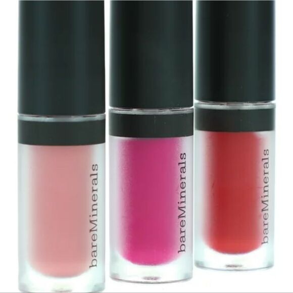 BareMinerals Go Bold Or Go Bare Perfect Trio Mini Statement Matte Liquid Lipcolo - Picture 6 of 6